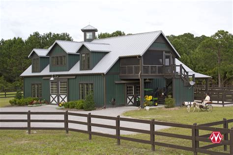 metal roof on a ranch style house|morton pole barn homes.